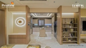 The sample flat images of the kitchen - The Lords project by Pristine Developer